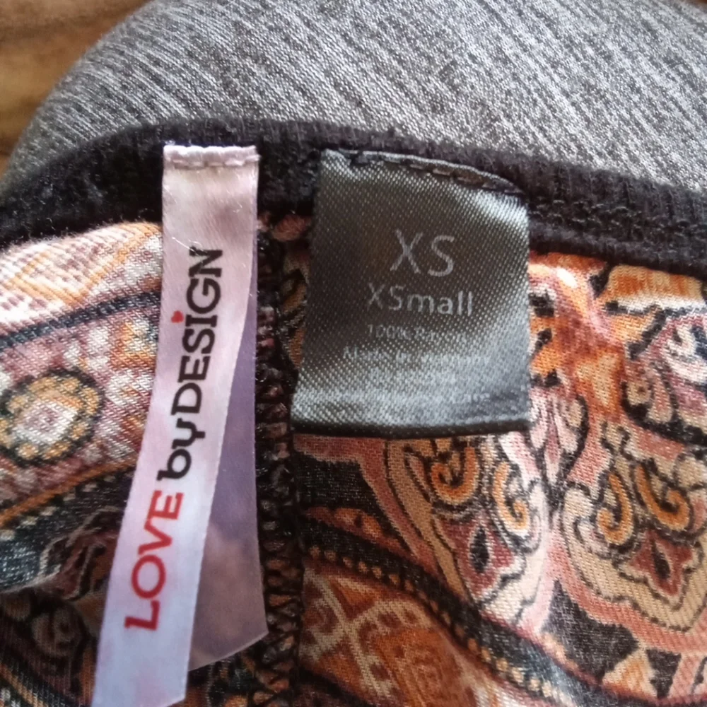 LOVE BY DESIGN XS DRESS GEOMETRIC SHORT LIGHTWEIGHT RAYON - Picture 2 of 6